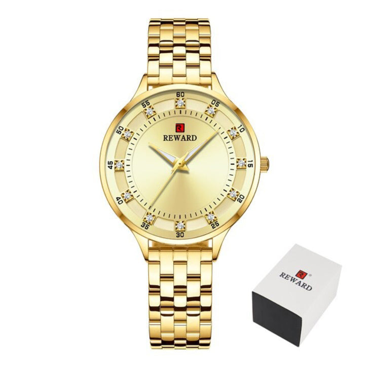 Chic and Sophisticated Rhinestone Dial Quartz Watches