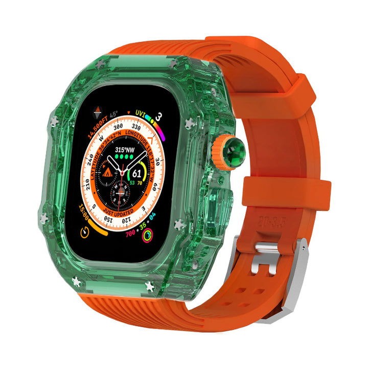 Transparent Case and Durable Replacement Straps for Apple Watches
