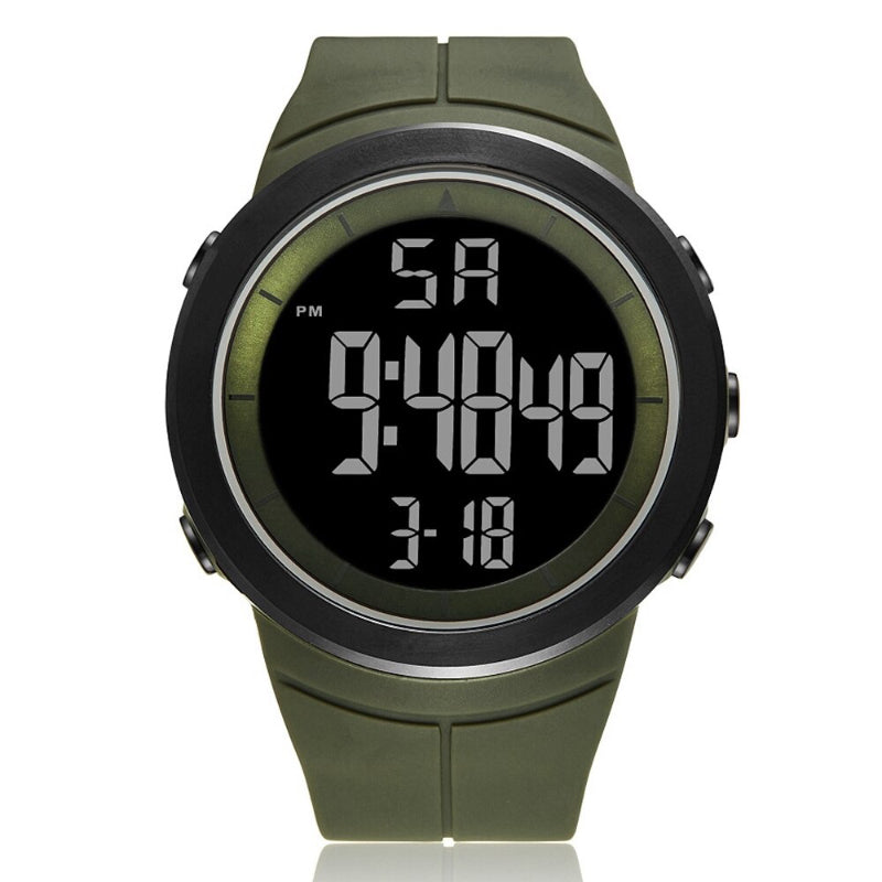 Unisex Digital Watch with Silicone Band and Back Light Feature