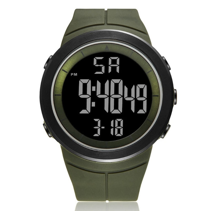Unisex Digital Watch with Silicone Band and Back Light Feature
