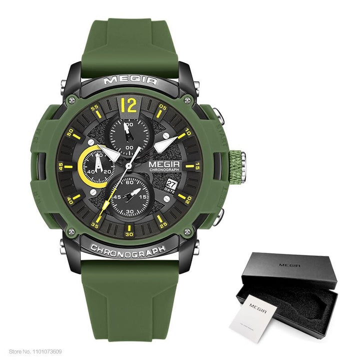 Vibrant Color Military Chronograph Watches for Men