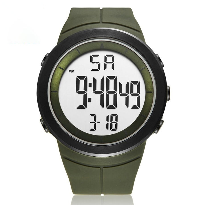 Unisex Digital Watch with Silicone Band and Back Light Feature