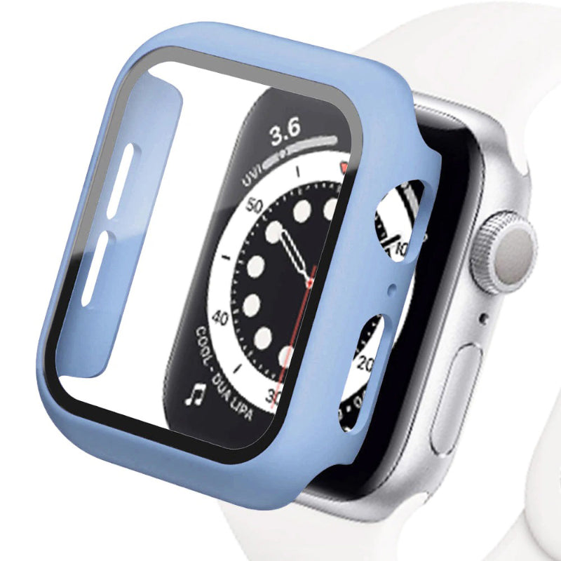 Screen Protector Tempered Glass Cover For Apple Watch Cases