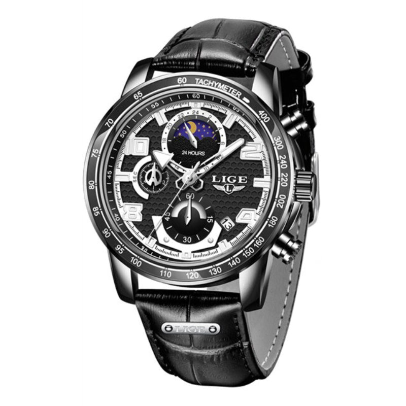 Cool Trend Luminous Moon Phase Chronograph Quartz Watches