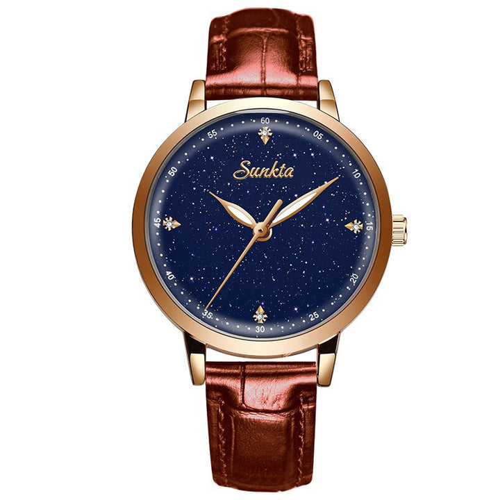 Stylish and Elegant Rhinestone Surface with Ceramic Steel Strap Quartz Watches