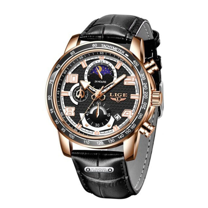 Cool Trend Luminous Moon Phase Chronograph Quartz Watches