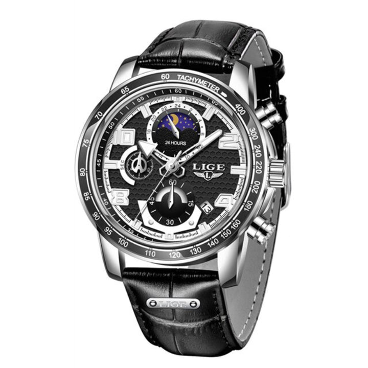 Cool Trend Luminous Moon Phase Chronograph Quartz Watches