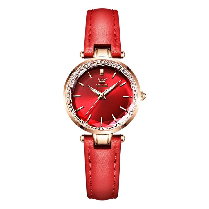Thin and Light Luminous Dial with Multi-color Vegan Leather Strap Quartz Watches