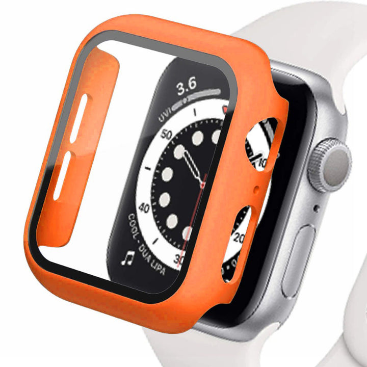 Screen Protector Tempered Glass Cover For Apple Watch Cases