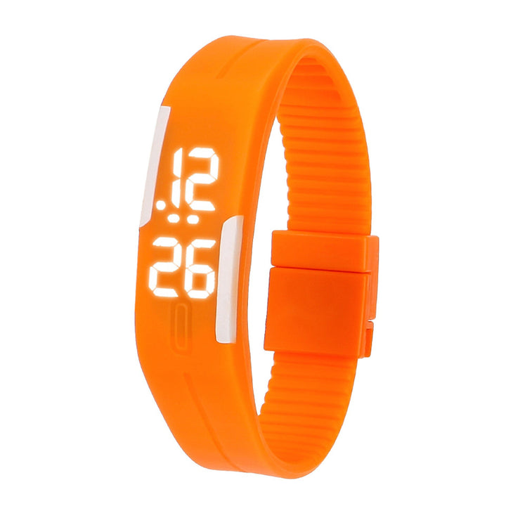 Outdoor Vibrant Silicone Strap Digital Watch for Kids