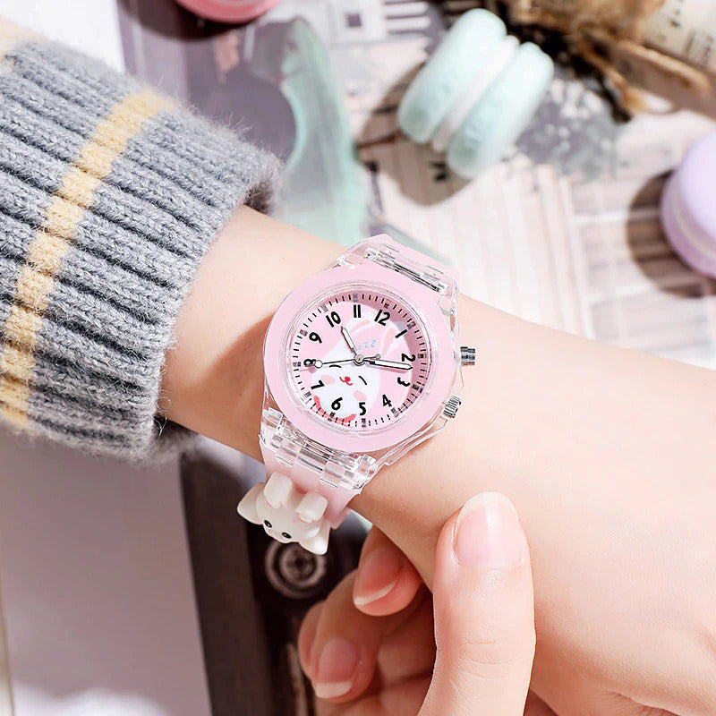 Wonderful Cartoon Pattern Luminous Watches for Kids