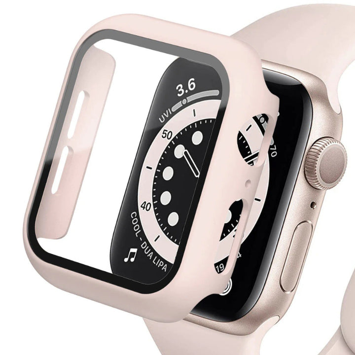 Screen Protector Tempered Glass Cover For Apple Watch Cases