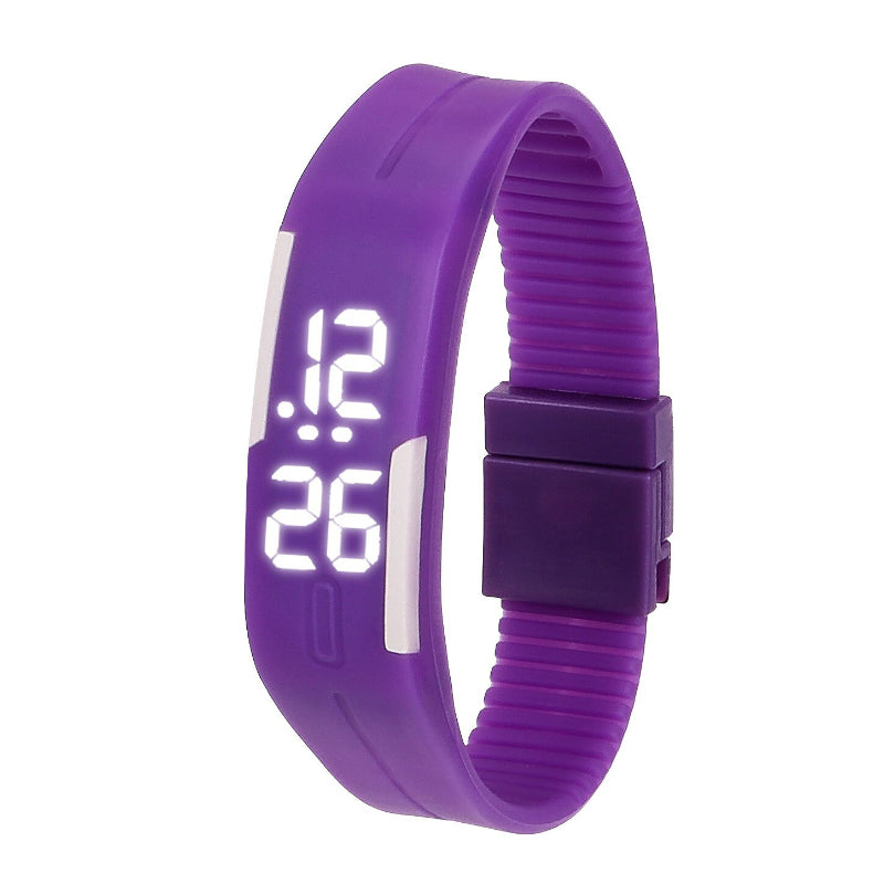 Outdoor Vibrant Silicone Strap Digital Watch for Kids