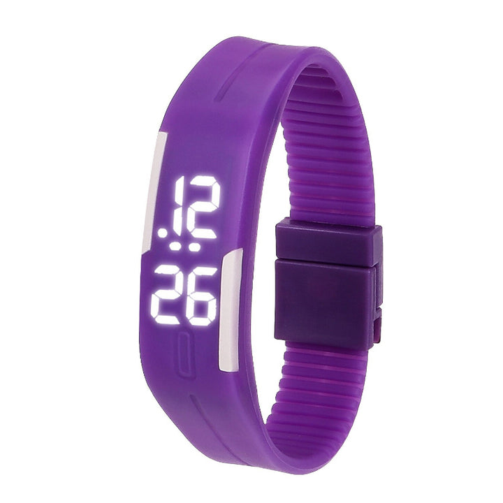 Outdoor Vibrant Silicone Strap Digital Watch for Kids