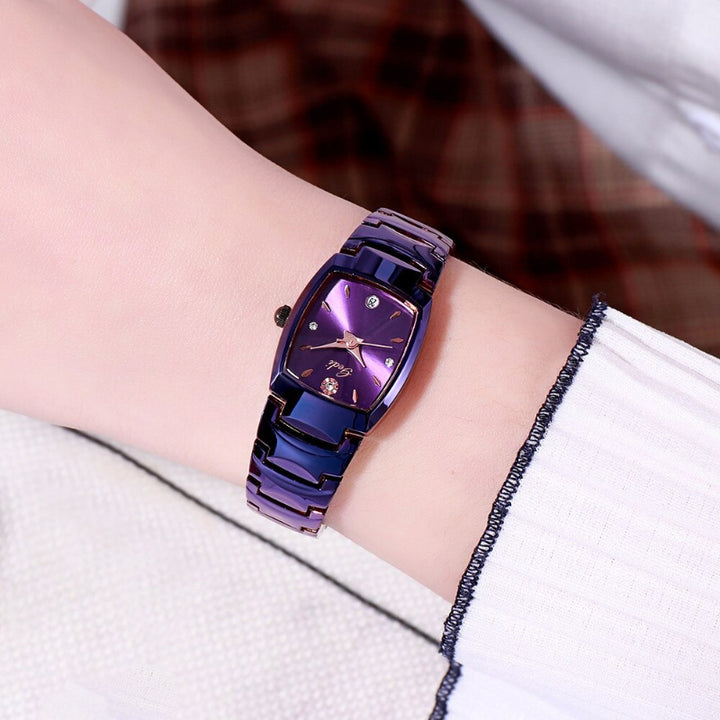 Refined Leisure Fashion Dial with Stainless Steel Strap Quartz Watches
