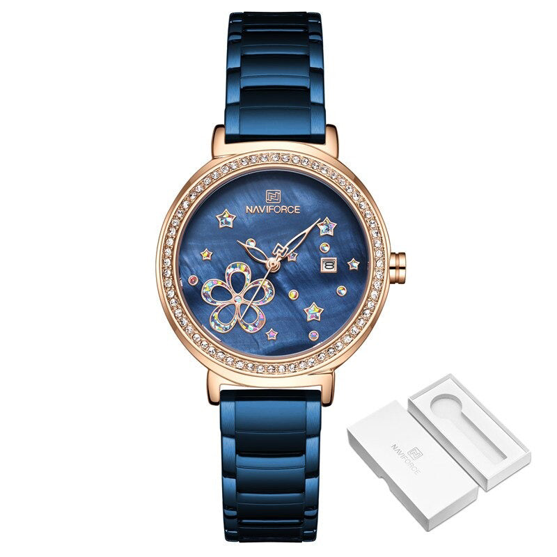 Pearlescent Dial with Stars and Petals Quartz Watches