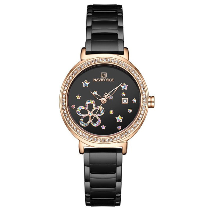 Pearlescent Dial with Stars and Petals Quartz Watches