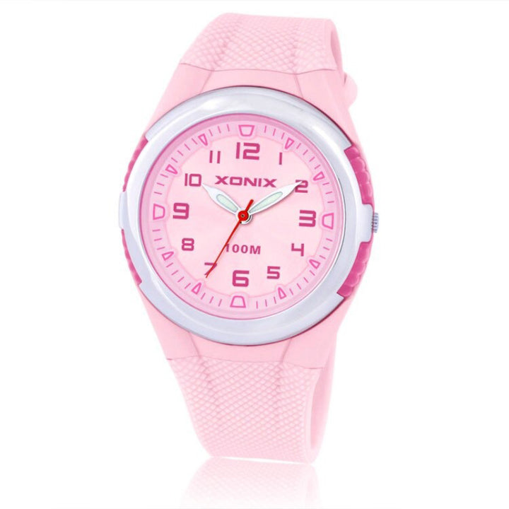 Cool and Sporty Multicolor Rubber Strap Quartz Watches
