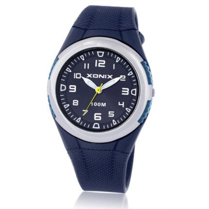 Cool and Sporty Multicolor Rubber Strap Quartz Watches