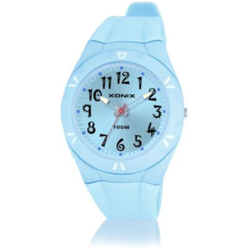 Cool and Sporty Multicolor Rubber Strap Quartz Watches
