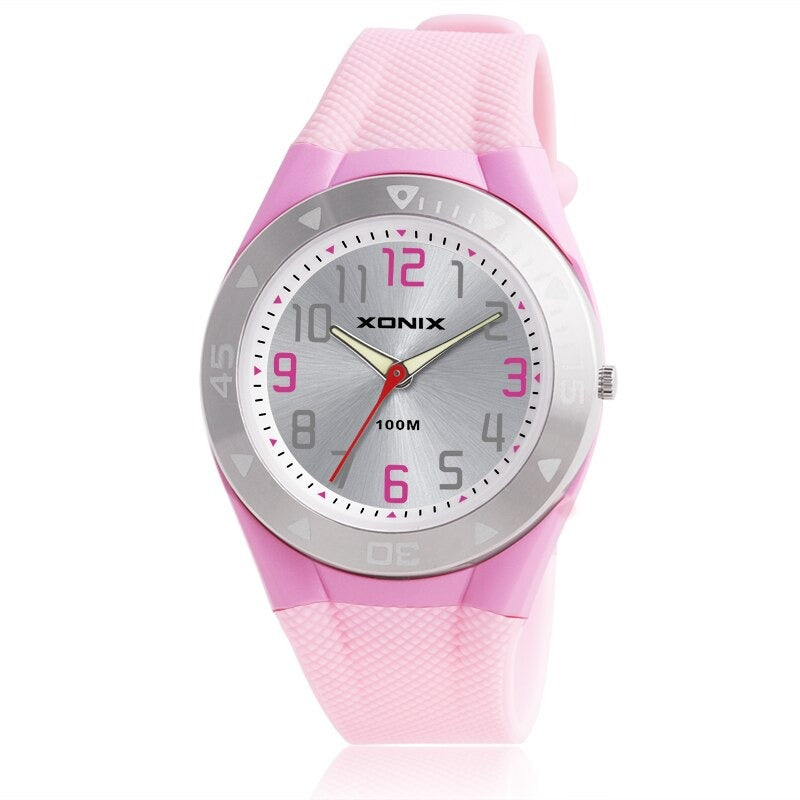 Cool and Sporty Multicolor Rubber Strap Quartz Watches