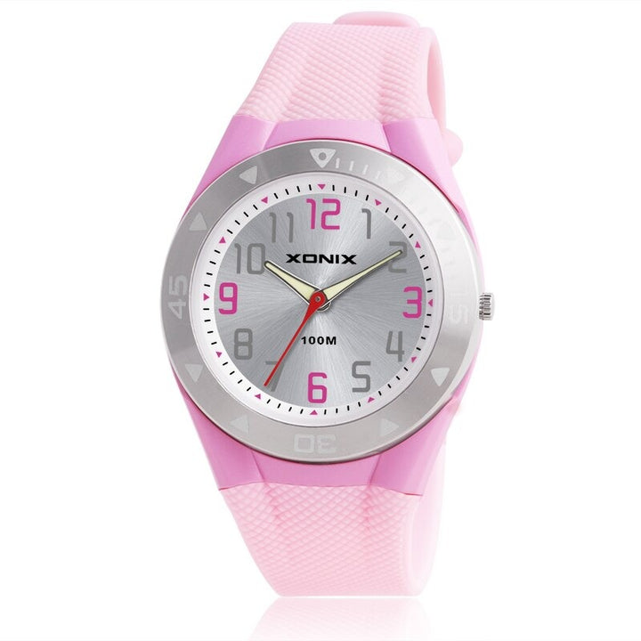Cool and Sporty Multicolor Rubber Strap Quartz Watches