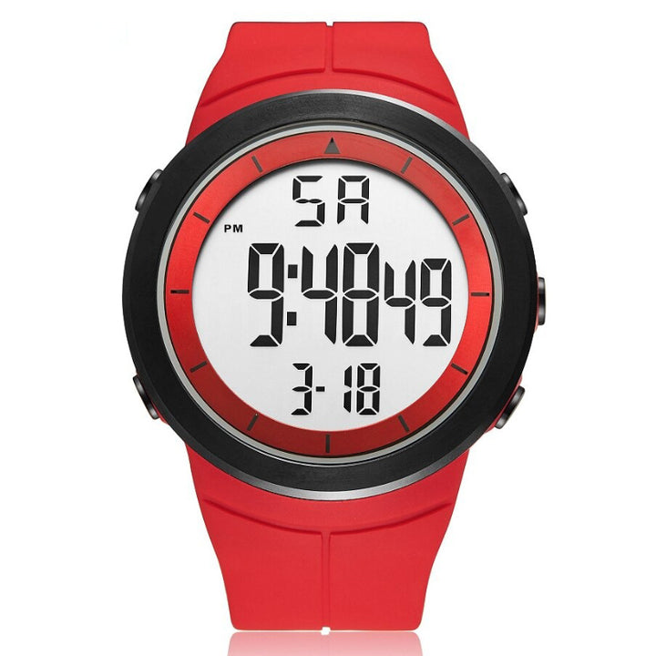 Unisex Digital Watch with Silicone Band and Back Light Feature