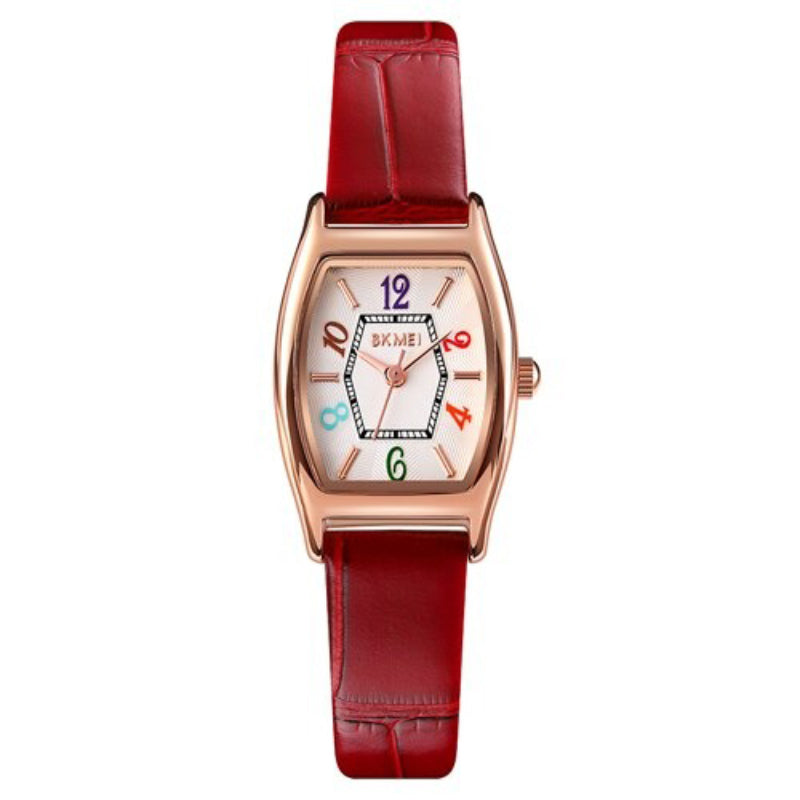 Fancy Colorful Numbered Dial Quartz Wristwatches for Women