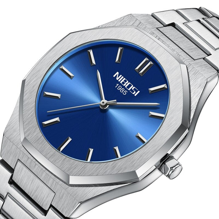 Elegant and Smooth Shape Geometric Dial Luminous Quartz Watches