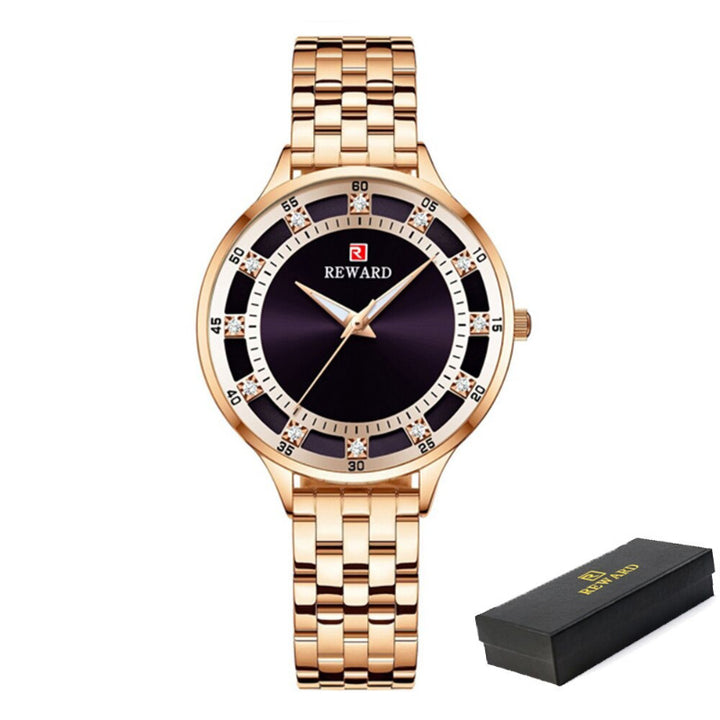 Chic and Sophisticated Rhinestone Dial Quartz Watches