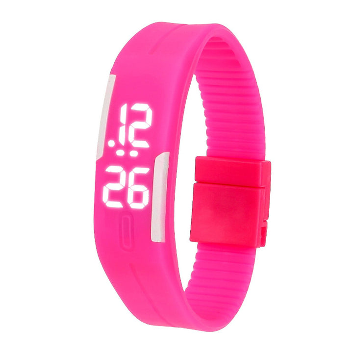 Outdoor Vibrant Silicone Strap Digital Watch for Kids