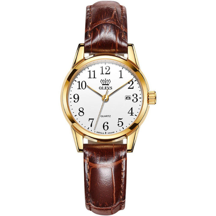 Ultra-thin Soft Vegan Leather Strap Quartz Watches