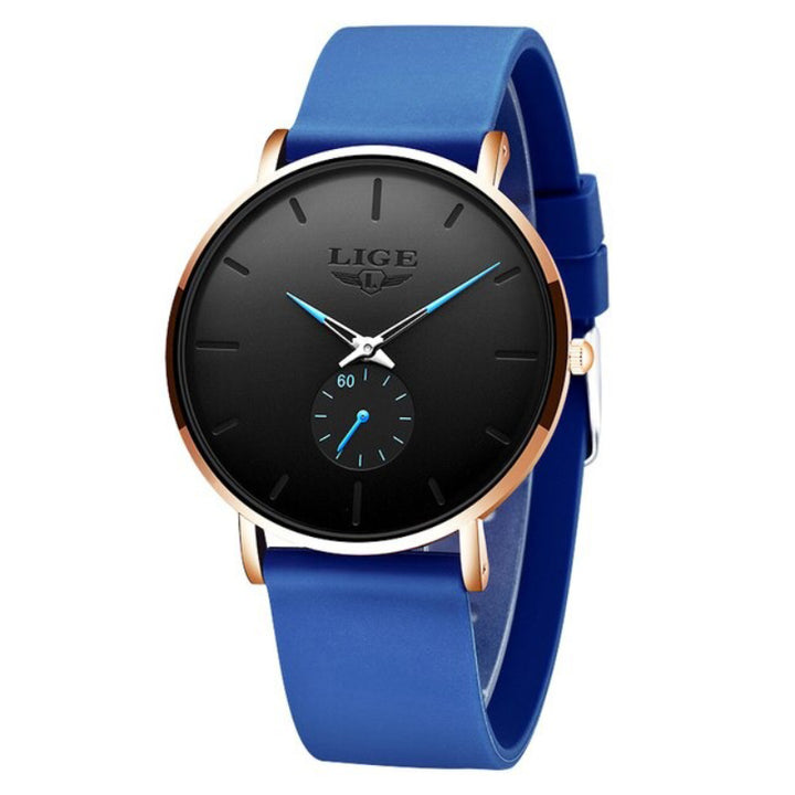 Ultra-thin Trend in Minimalist Dial and Silicone Strap Quartz Watches