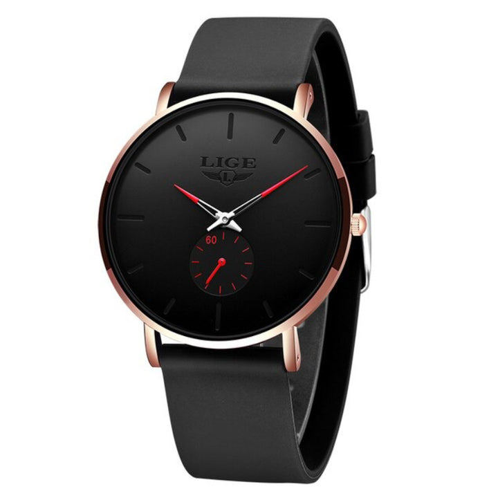 Ultra-thin Trend in Minimalist Dial and Silicone Strap Quartz Watches