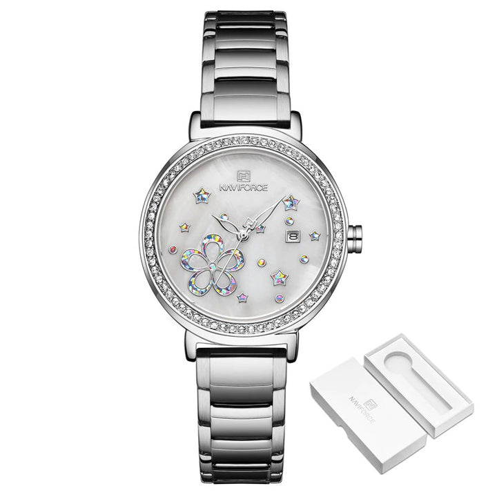 Pearlescent Dial with Stars and Petals Quartz Watches