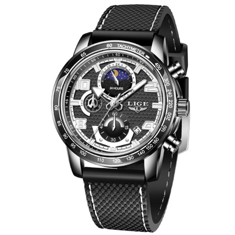 Cool Trend Luminous Moon Phase Chronograph Quartz Watches