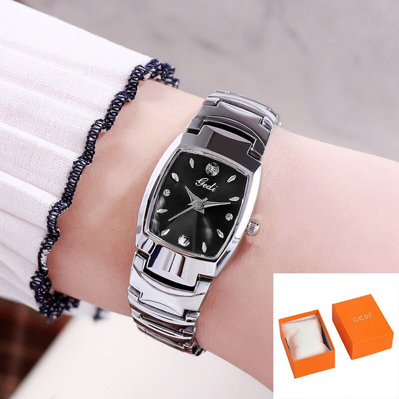 Refined Leisure Fashion Dial with Stainless Steel Strap Quartz Watches