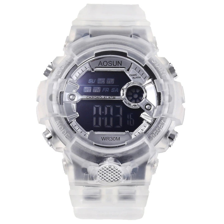 Children's Transparent Waterproof Digital Sports Watches