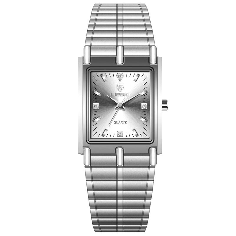 Retro Elegant Small Square Case Couple's Quartz Watches