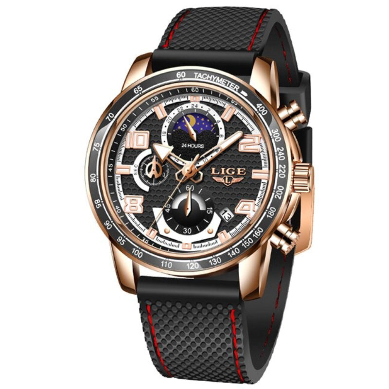 Cool Trend Luminous Moon Phase Chronograph Quartz Watches