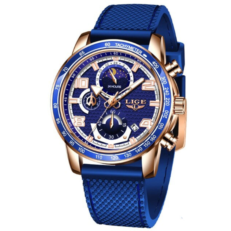 Cool Trend Luminous Moon Phase Chronograph Quartz Watches