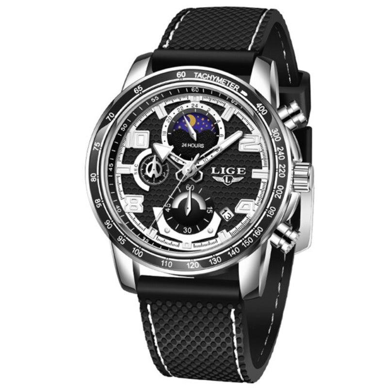 Cool Trend Luminous Moon Phase Chronograph Quartz Watches