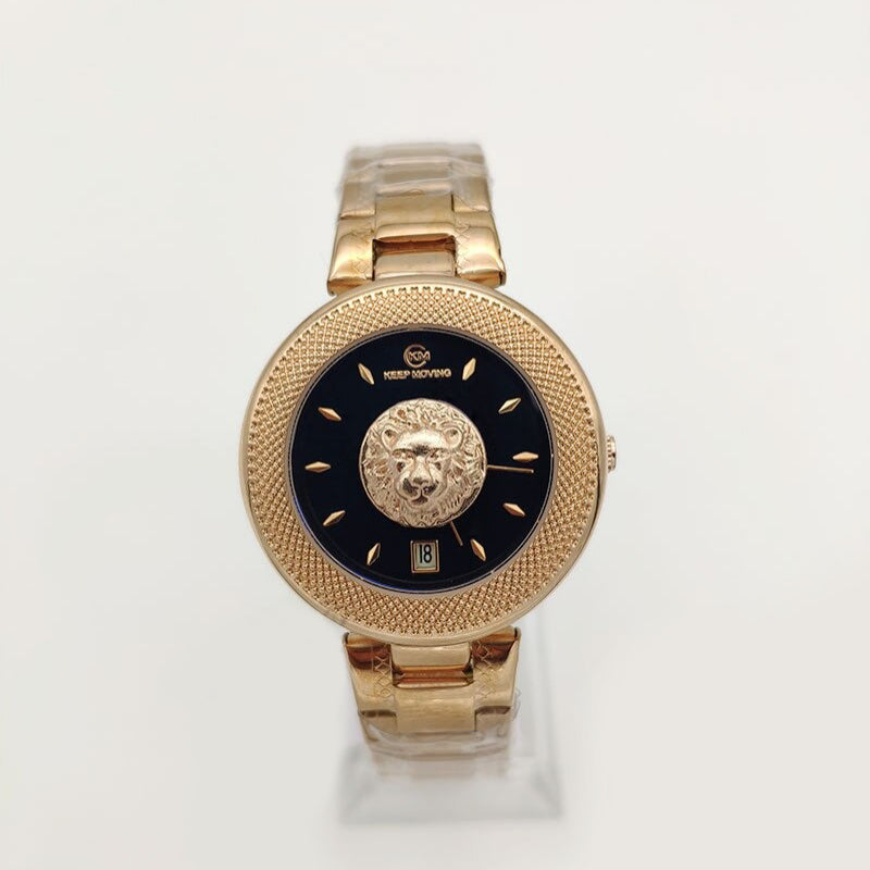 Fierce Lion Head Fashion Dial Waterproof Quartz Watches