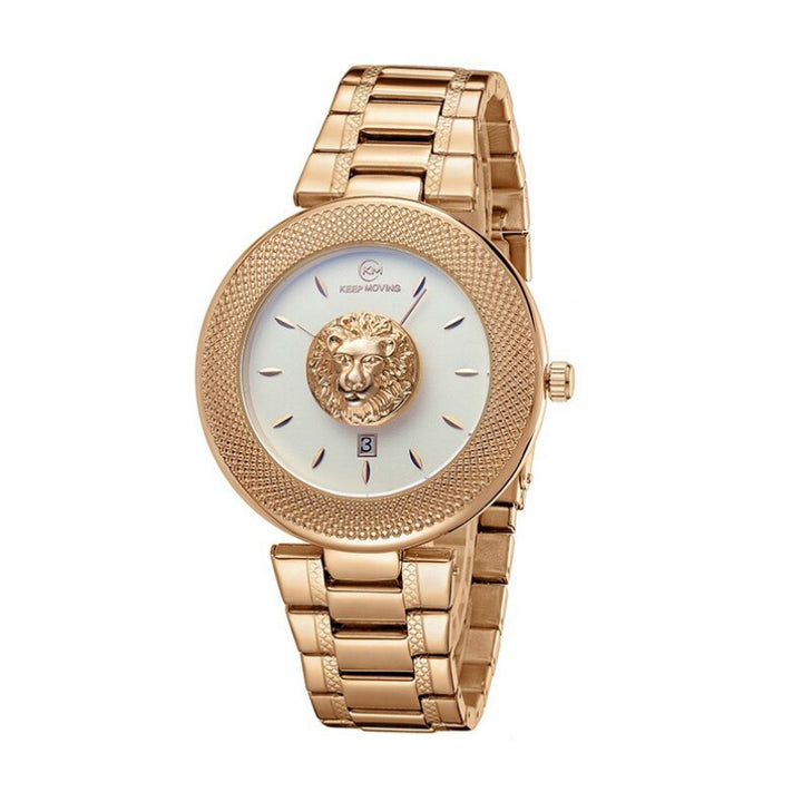 Fierce Lion Head Fashion Dial Waterproof Quartz Watches