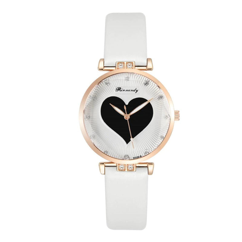 Exquisite Fashion Love Heart Dial Quartz Watches