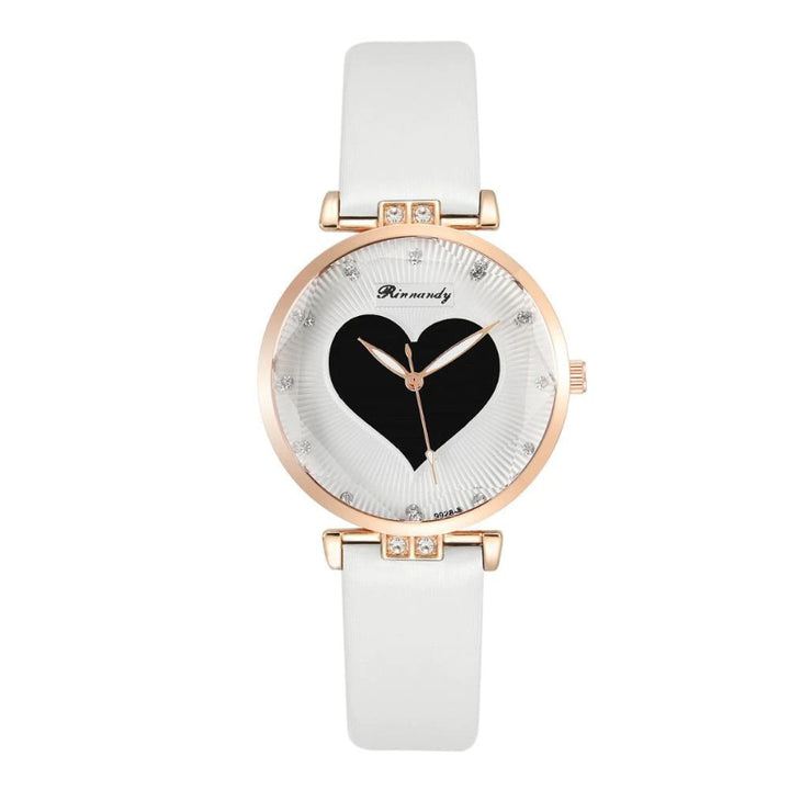 Exquisite Fashion Love Heart Dial Quartz Watches