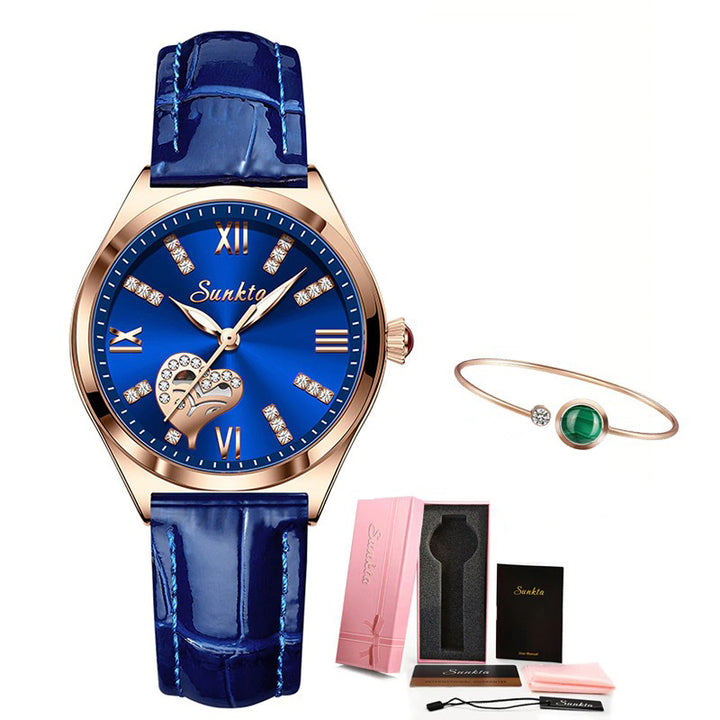 Women's Elegant Rhinestone Inlaid Watch Collection