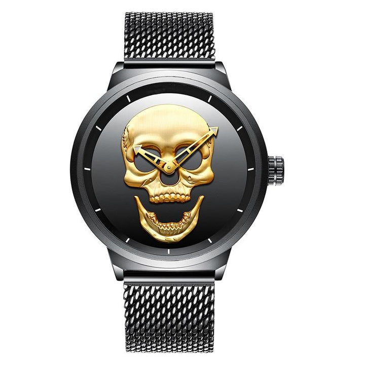 Business Watch For Men - The Skull™ Luxury Brand Skull Stainless Steel Waterproof Watch For Men