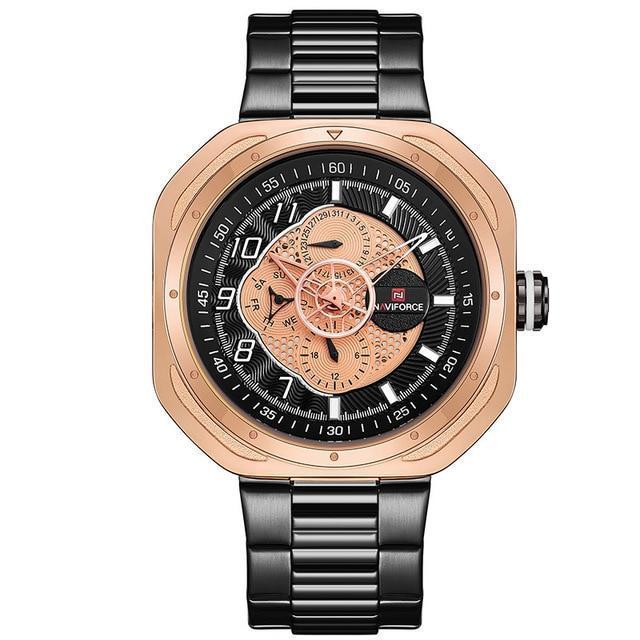 Business Watch For Men - The Square Navi™ Men's Top Luxury Brand Full Steel Military Sports Watch