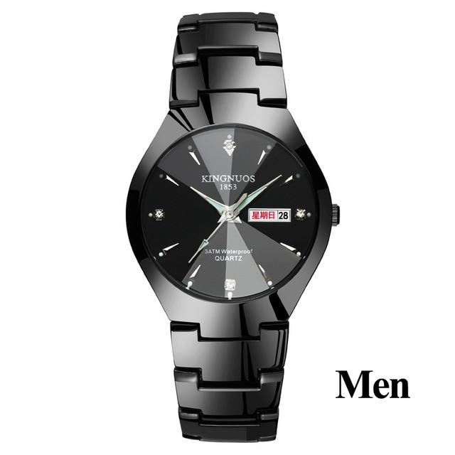 Couple's Watches - The Kingnuos™ Couple & Lovers Luxury Steel Quartz Watch